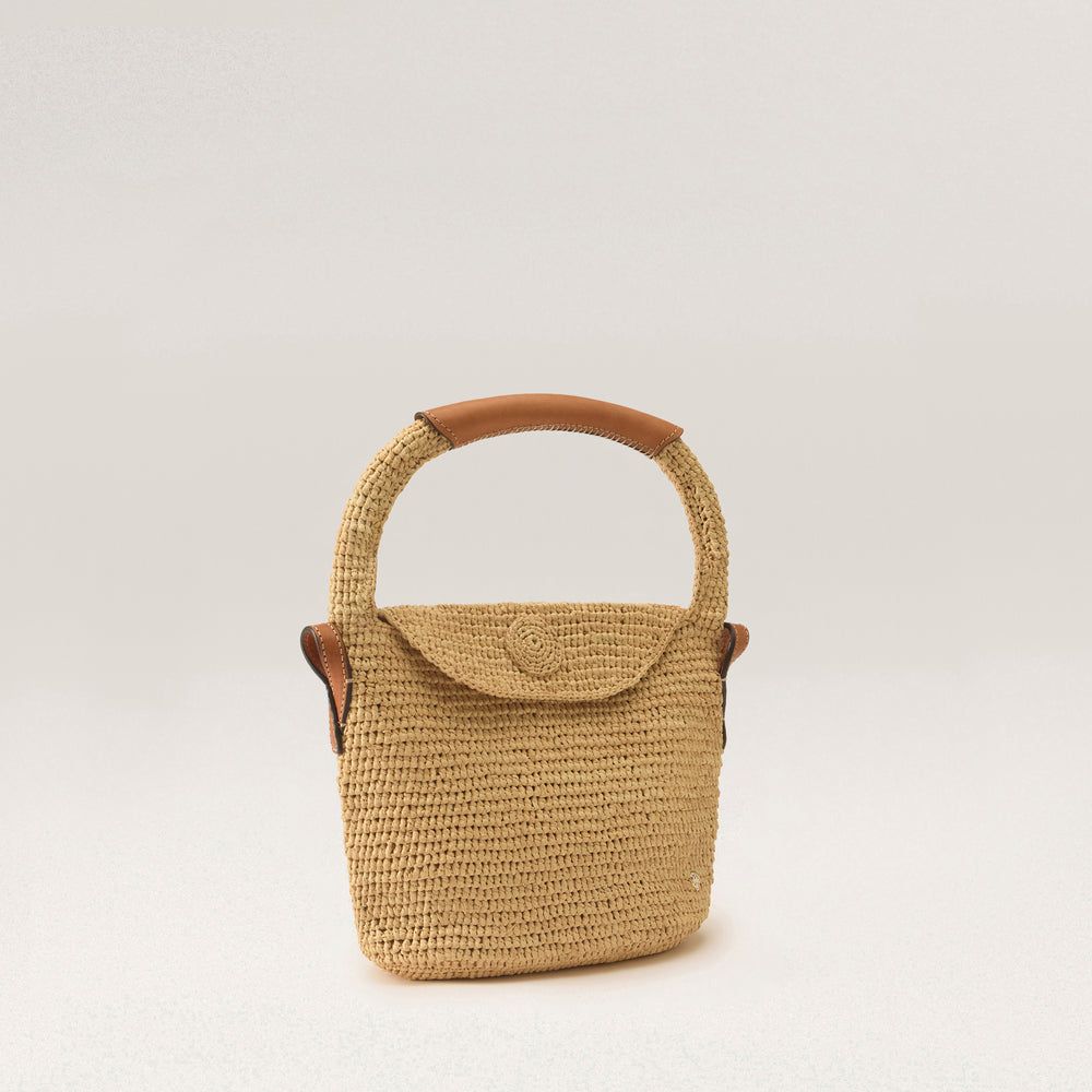 Yala Mini Sac - Natural/Cotto - Small Raffia Bag | Helen Kaminski US