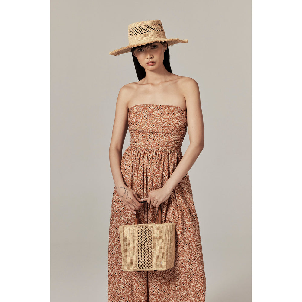 arleth mini dress Helen Kaminski Women's Arleth Raffia Crochet Mini Tote Bag