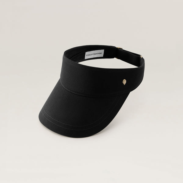 HELEN KAMINSKI ブラックベレー帽⭐︎ Berkley Organic Cotton Visor - Black - Hat | Helen Kaminski US