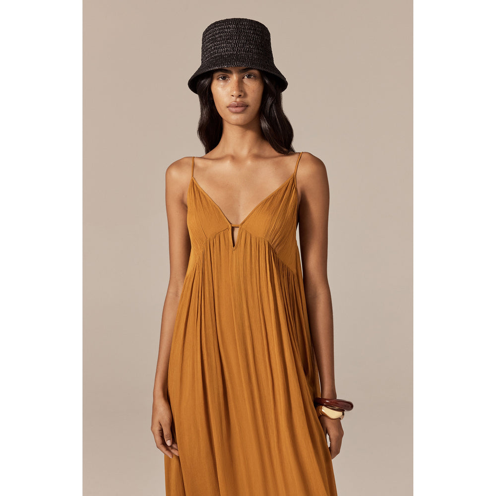 Chaturi Raffia Crochet Bucket Hat - Charcoal | Helen Kaminski US