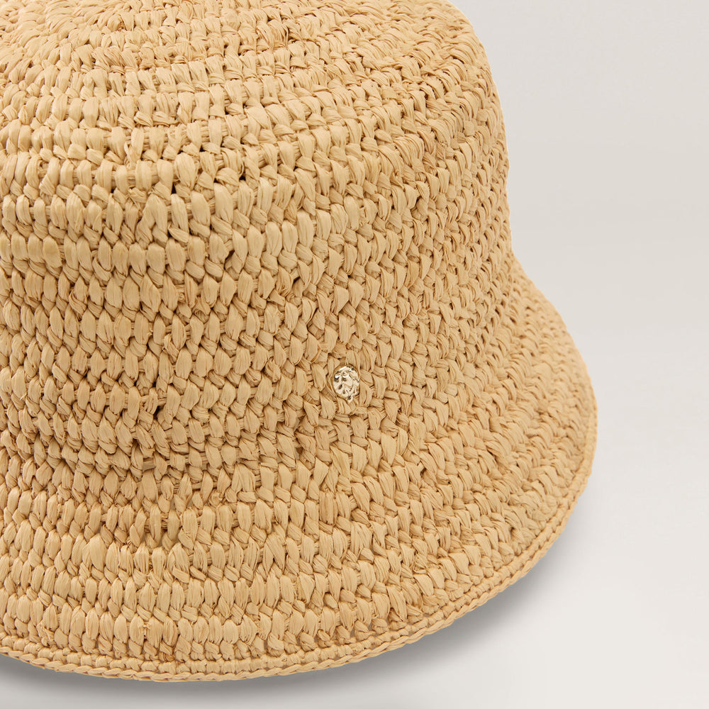 Chaturi Raffia Crochet Bucket Hat - Natural | Helen Kaminski US