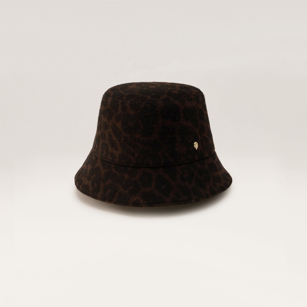 Cyrus Jacquard Bucket - Dark Choc | Helen Kaminski US