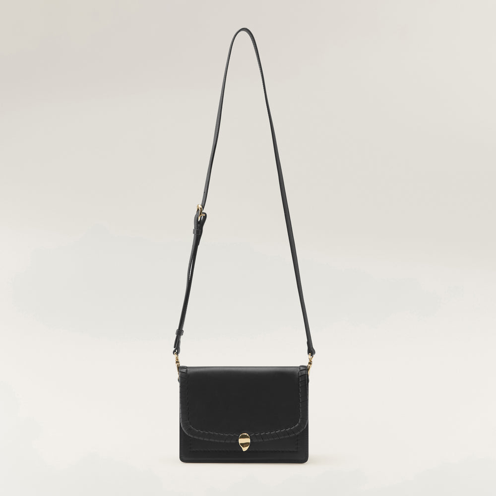 Carilla Reve, Black Leather Shoulder Bag