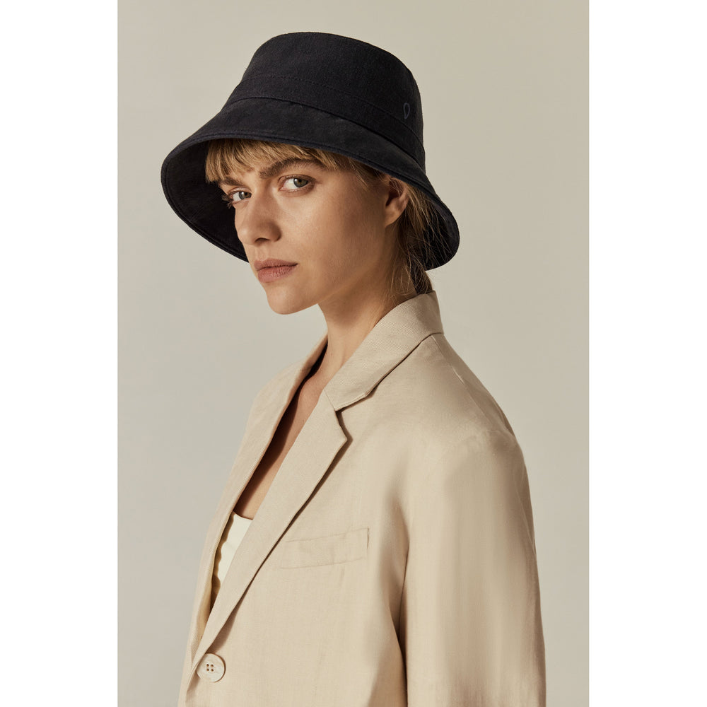 Ezri Hemp Bucket - Navy - Bucket Hat | Helen Kaminski US