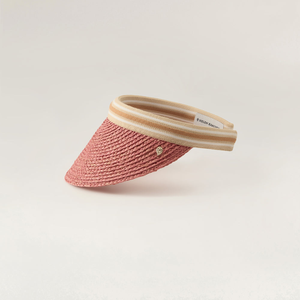 ハット HELEN KAMINSKI Bianca 8 Raffia Sun Visor Hat HAT52203 CHABLK Bianca