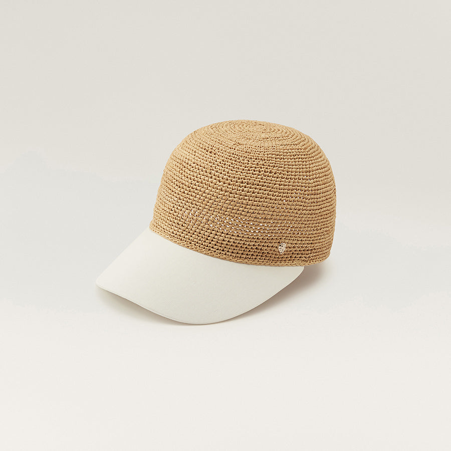 Shop the Vivette Classic Baseball Cap in Natural/Off White | Helen