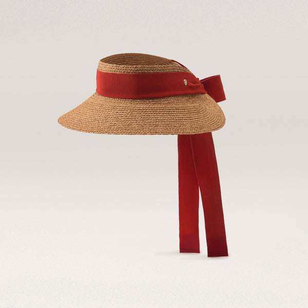 新品未使用！HELEN KAMINSKI ラフィアハット　Sabina Sabina Raffia Visor Nougat/Tropical - Helen Kaminski US