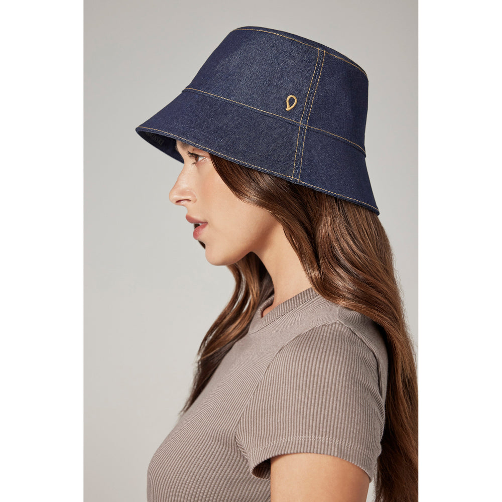 Bosa Classic Bucket Hat Indigo - Helen Kaminski US