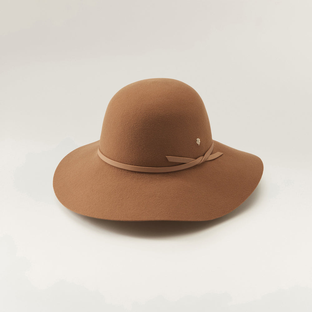 Camel felt floppy hat on sale