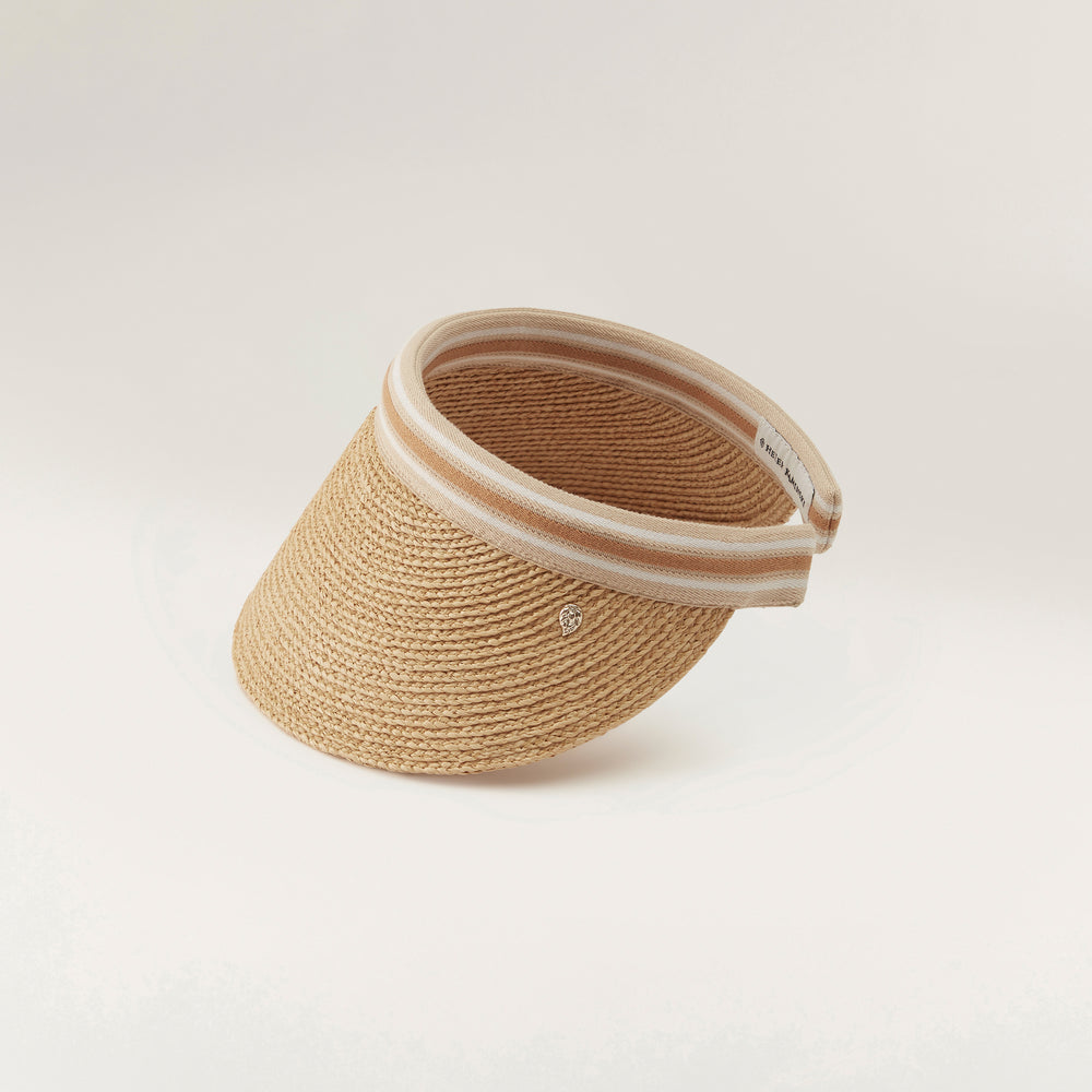 ハット HELEN KAMINSKI Bianca 8 Raffia Sun Visor Hat HAT52203 CHABLK Bianca