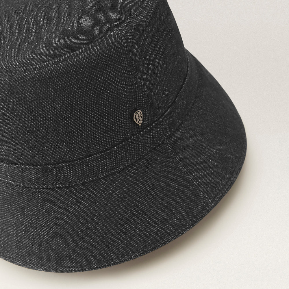 Shop the Alix Reversible Bucket Hat in Black | Helen Kaminski