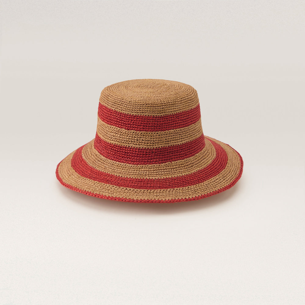 Tama Bucket Medium Brim Nougat/Tropical - Helen Kaminski US