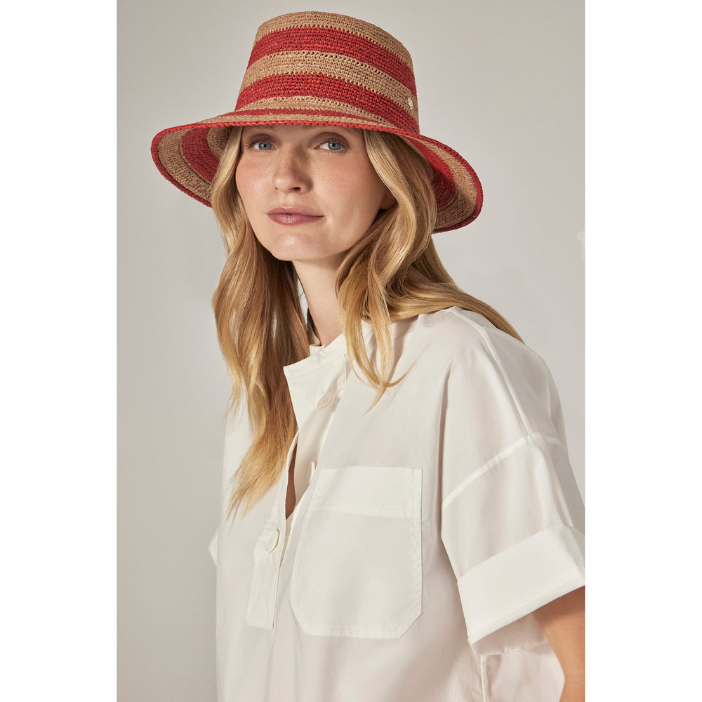 Tama Bucket Medium Brim Nougat/Tropical - Helen Kaminski US