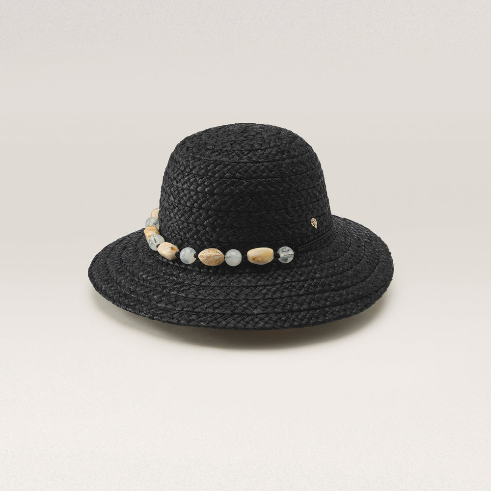 Helen Kaminski Black and White Panama Hat Kalola main image 3