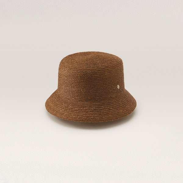 Malia Fine Braid Raffia Bucket Hat - Nutshell | Helen Kaminski US