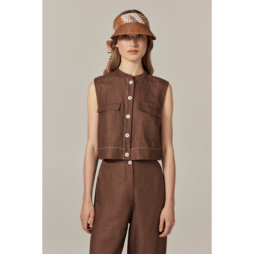 HELEN KAMINSKI ブラウン ビーチバイザー Maris | Nougat Women's Visor Hat | Helen Kaminski