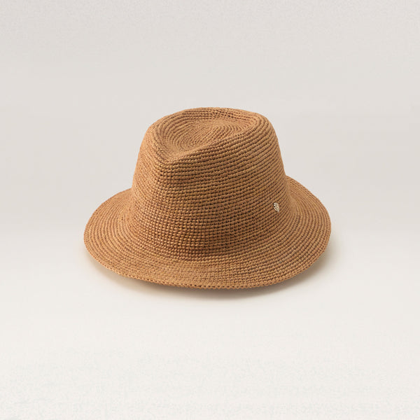 Shop the Jordan Classic Fedora Hat in Nougat | Helen Kaminski