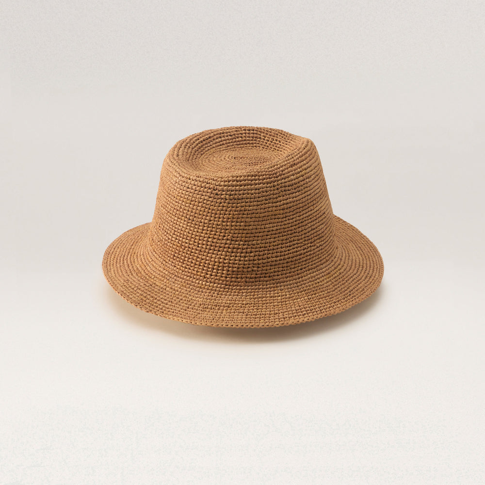 Shop the Jordan Classic Fedora Hat in Nougat | Helen Kaminski