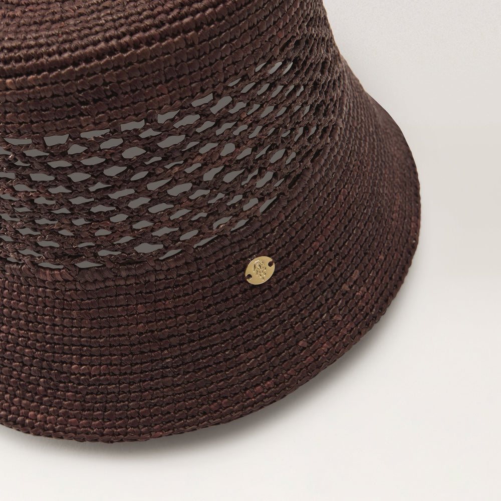 HELEN KAMINSKI ラフィアハット HINA Buy Hana Raffia Bucket - Chocolate - Helen Kaminski