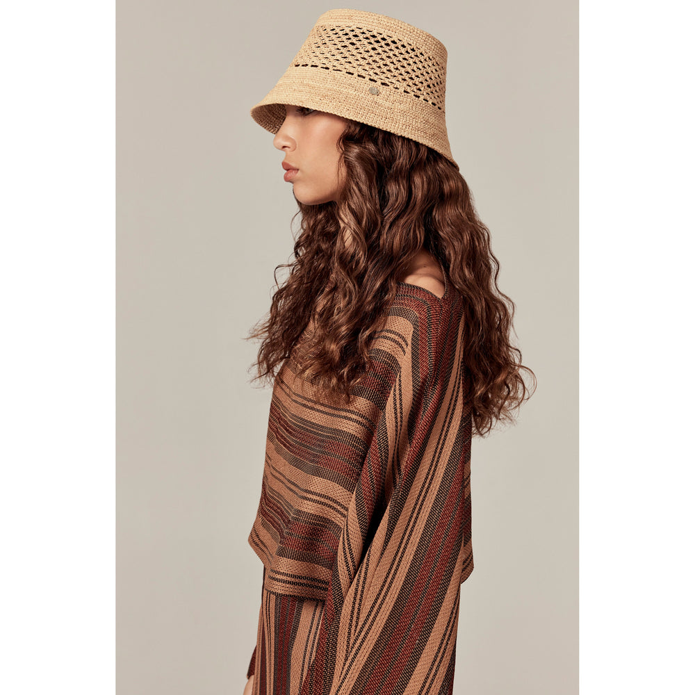 Hana Raffia Bucket - Natural - Bucket Hat | Helen Kaminski US