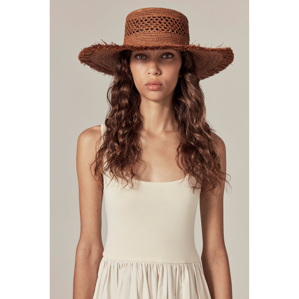 Buy Ivy Raffia Boater - Nutshell - Helen Kaminski