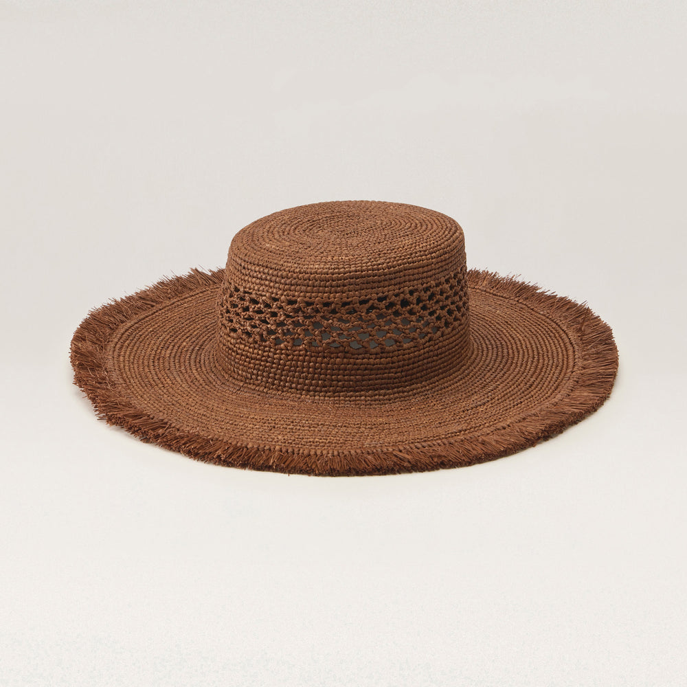 Buy Ivy Raffia Boater - Nutshell - Helen Kaminski