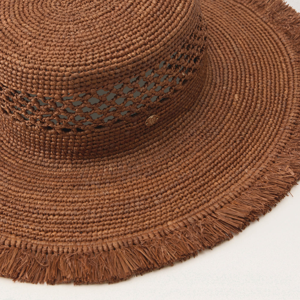 Buy Ivy Raffia Boater - Nutshell - Helen Kaminski