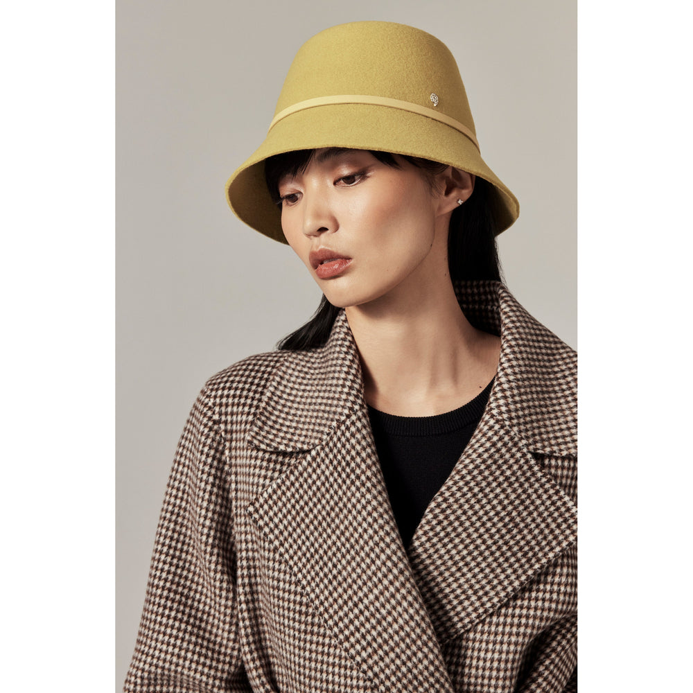 Buy Liv Wool Bucket - Chartreuse - Helen Kaminski