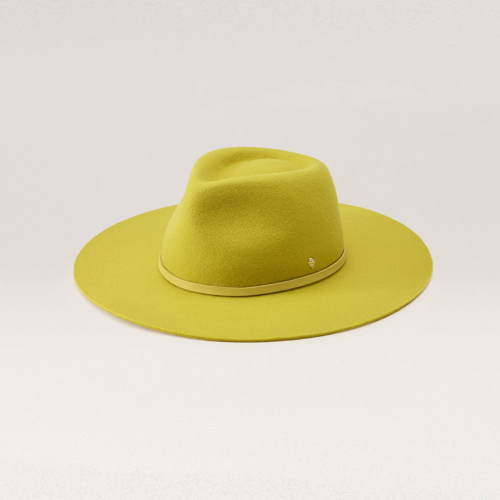 Buy Claude Wool Fedora - Chartreuse - Helen Kaminski