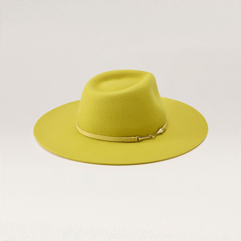 Buy Claude Wool Fedora - Chartreuse - Helen Kaminski