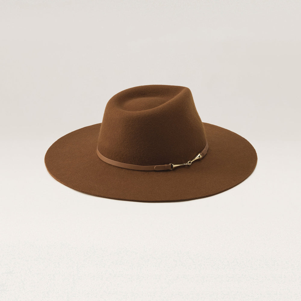 Buy Claude Wool Fedora - Dark Camel - Helen Kaminski