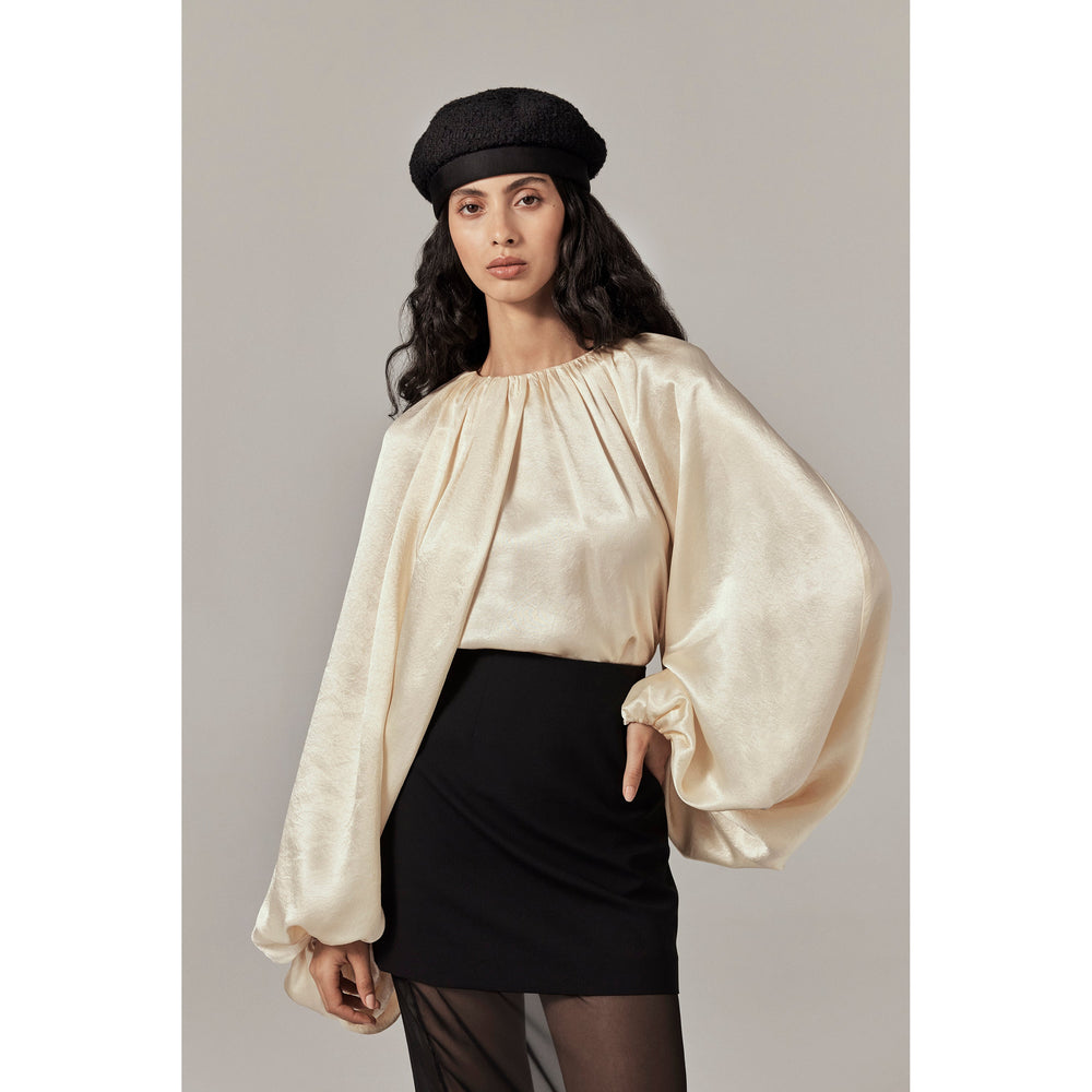 Buy Juniper Wool Blend Beret - Black - Helen Kaminski