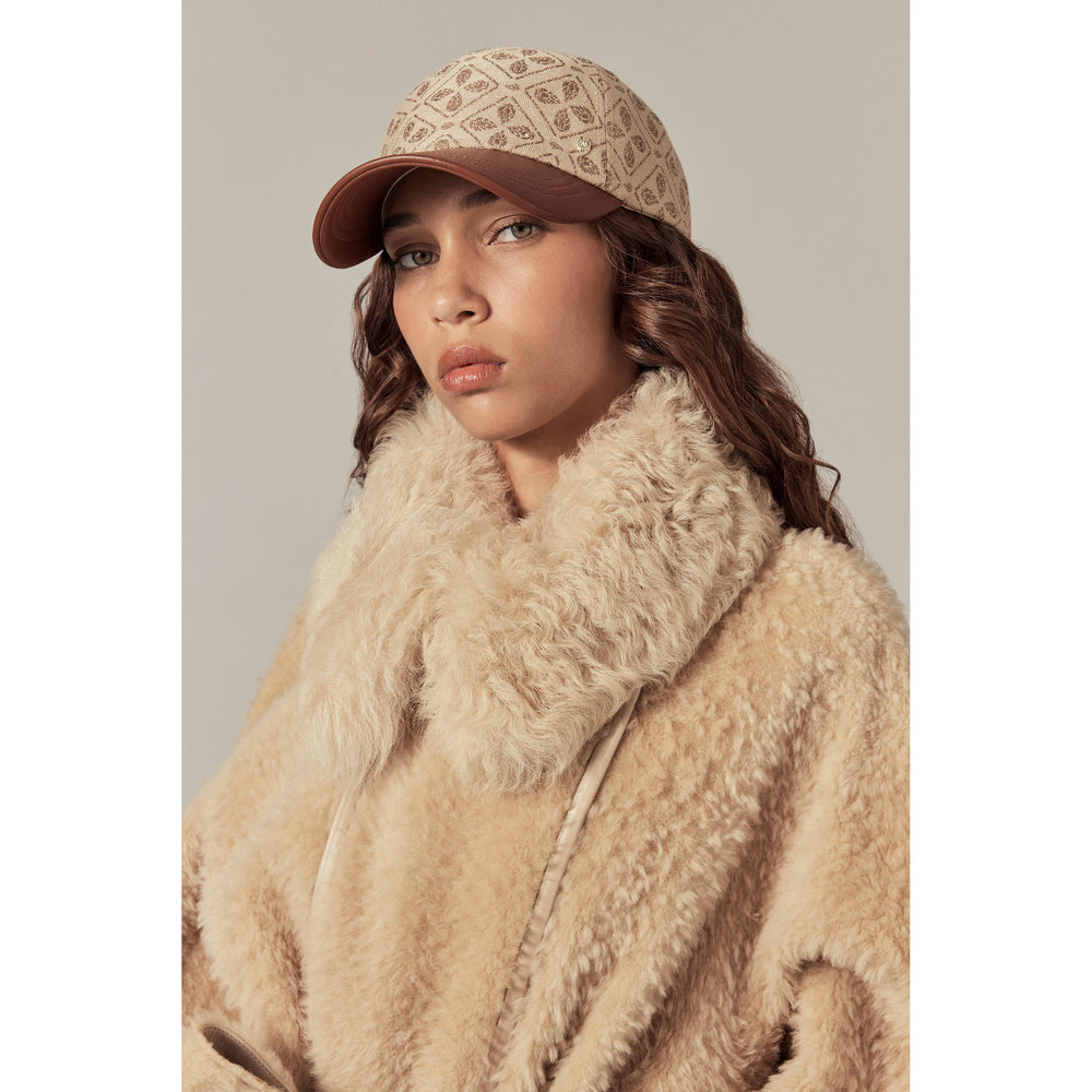 Buy Kennedy Jacquard Cap - Jacquard Latte - Helen Kaminski