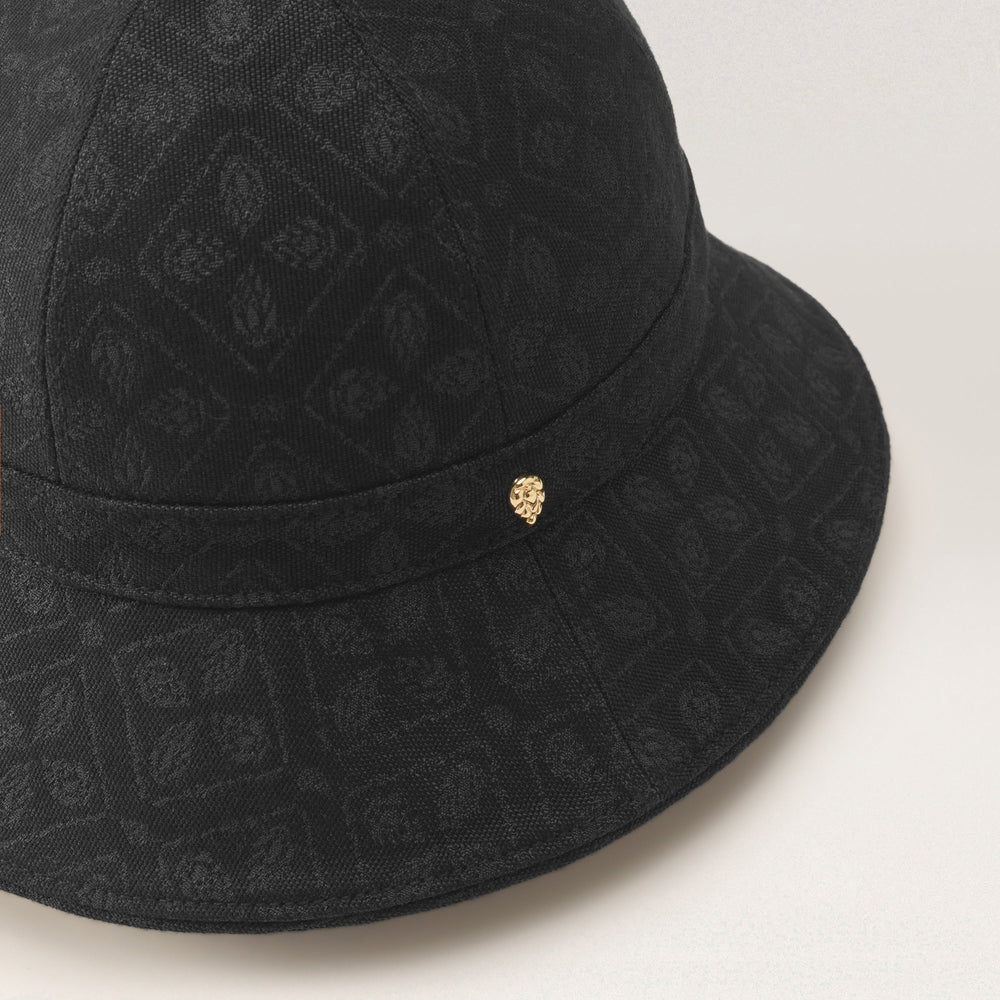 Cecilia Jacquard Cloche Hat - Jacquard Black | Helen Kaminski US