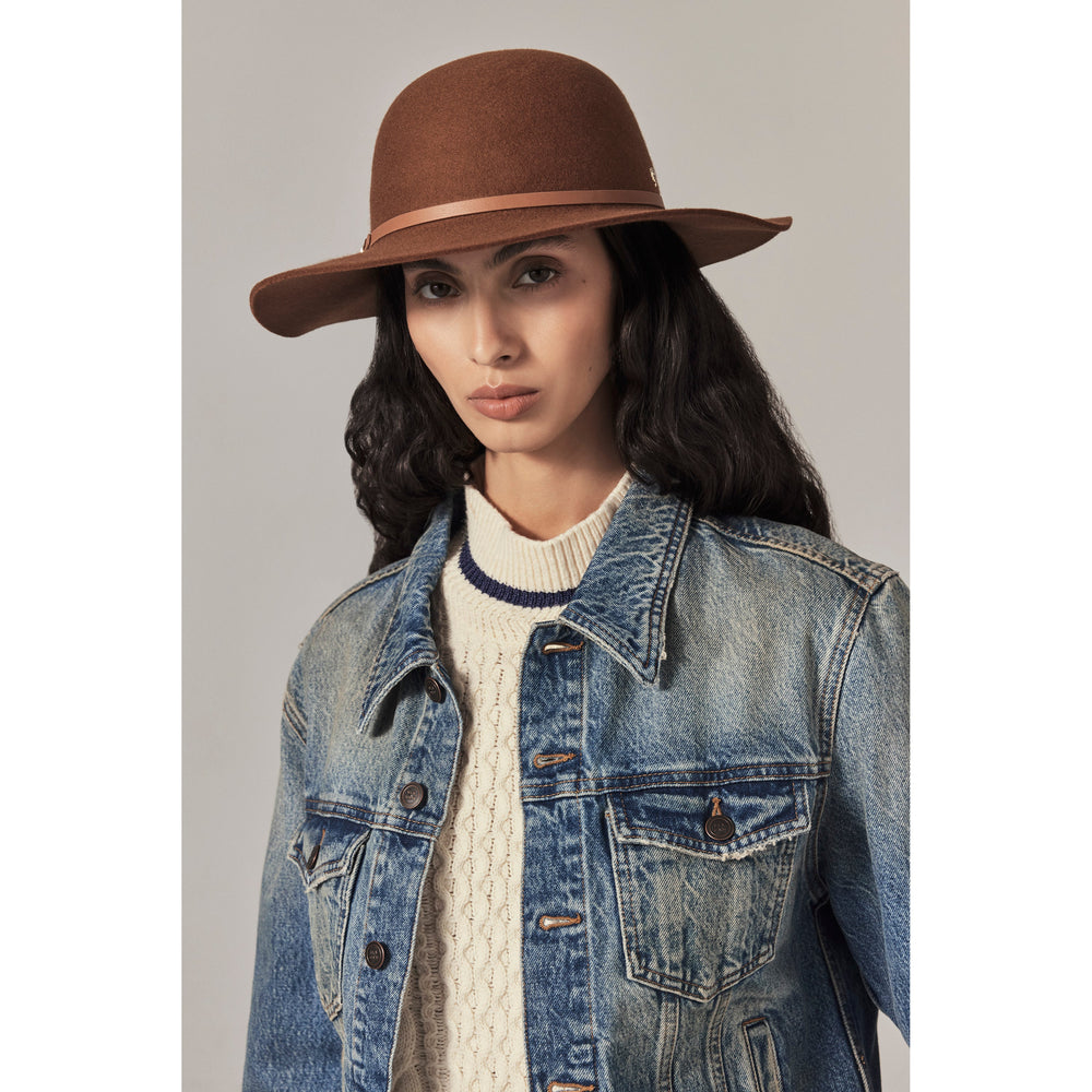 Buy Avoca Wool Hat - Dark Camel - Helen Kaminski