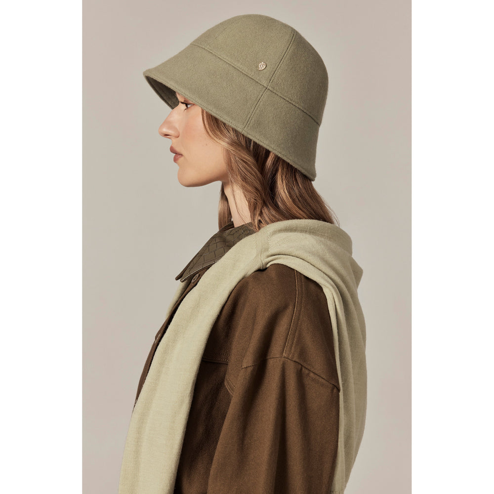 Buy Zahara Wool Cloche - Washed Khaki - Helen Kaminski