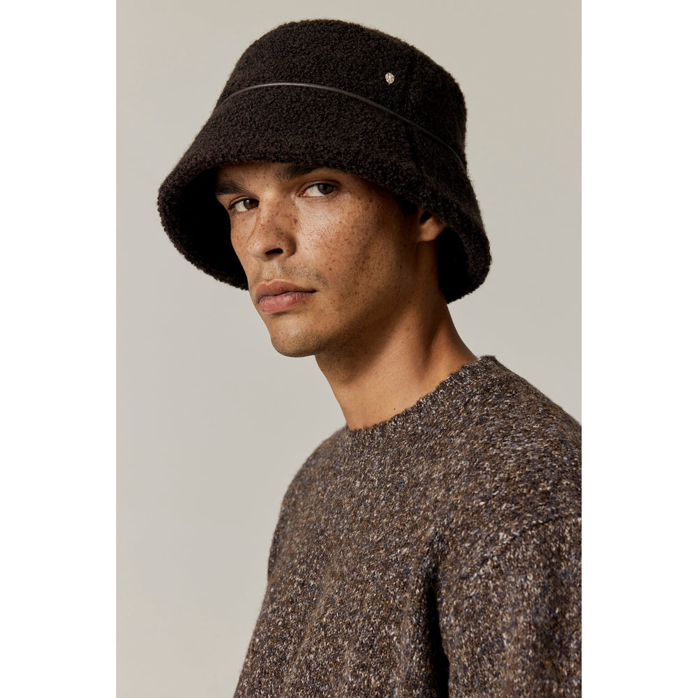 Buy Seda Wool Blend Bucket - Chocolate - Helen Kaminski