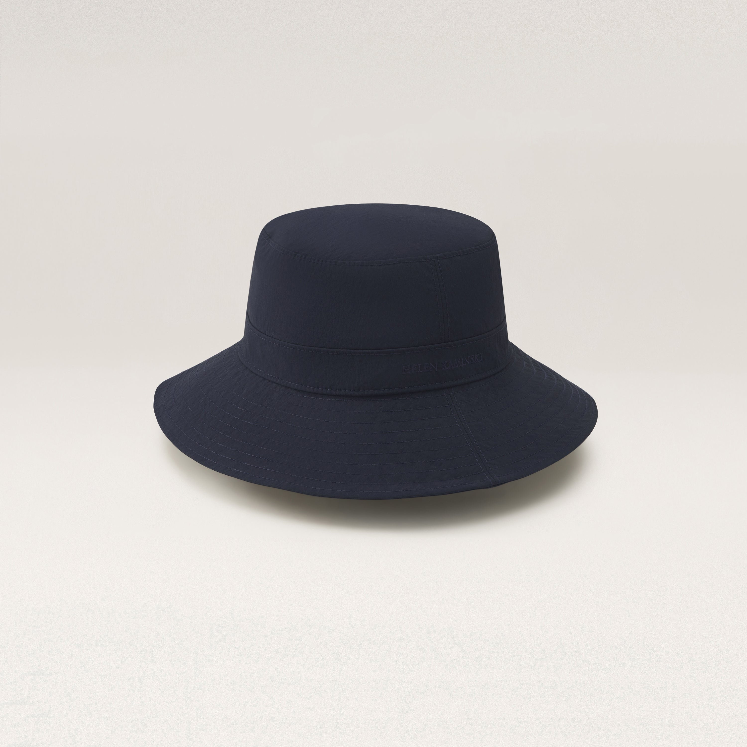 Helen Kaminski Navy Blue Fur Felt Bucket Hat OS HELEN KAMINSKI $440 Black/Grey Felt Wool Brim Fedora Hat  main image 4