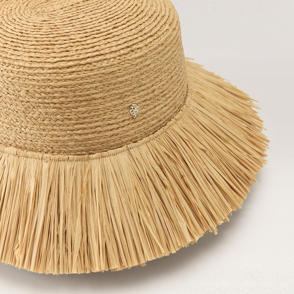 Buy Tate Raffia Fringe Bucket - Natural - Helen Kaminski