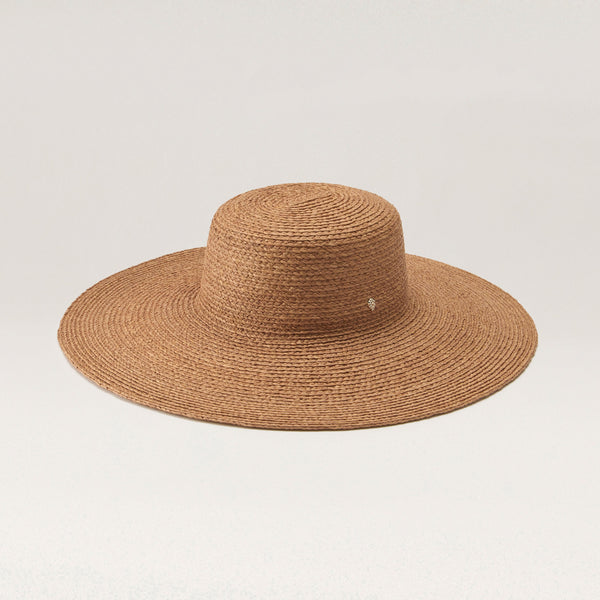 Buy Nathalia Raffia Braid Hat - Nougat - Helen Kaminski