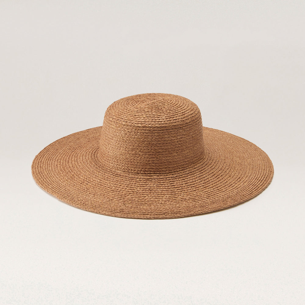 Buy Nathalia Raffia Braid Hat - Nougat - Helen Kaminski