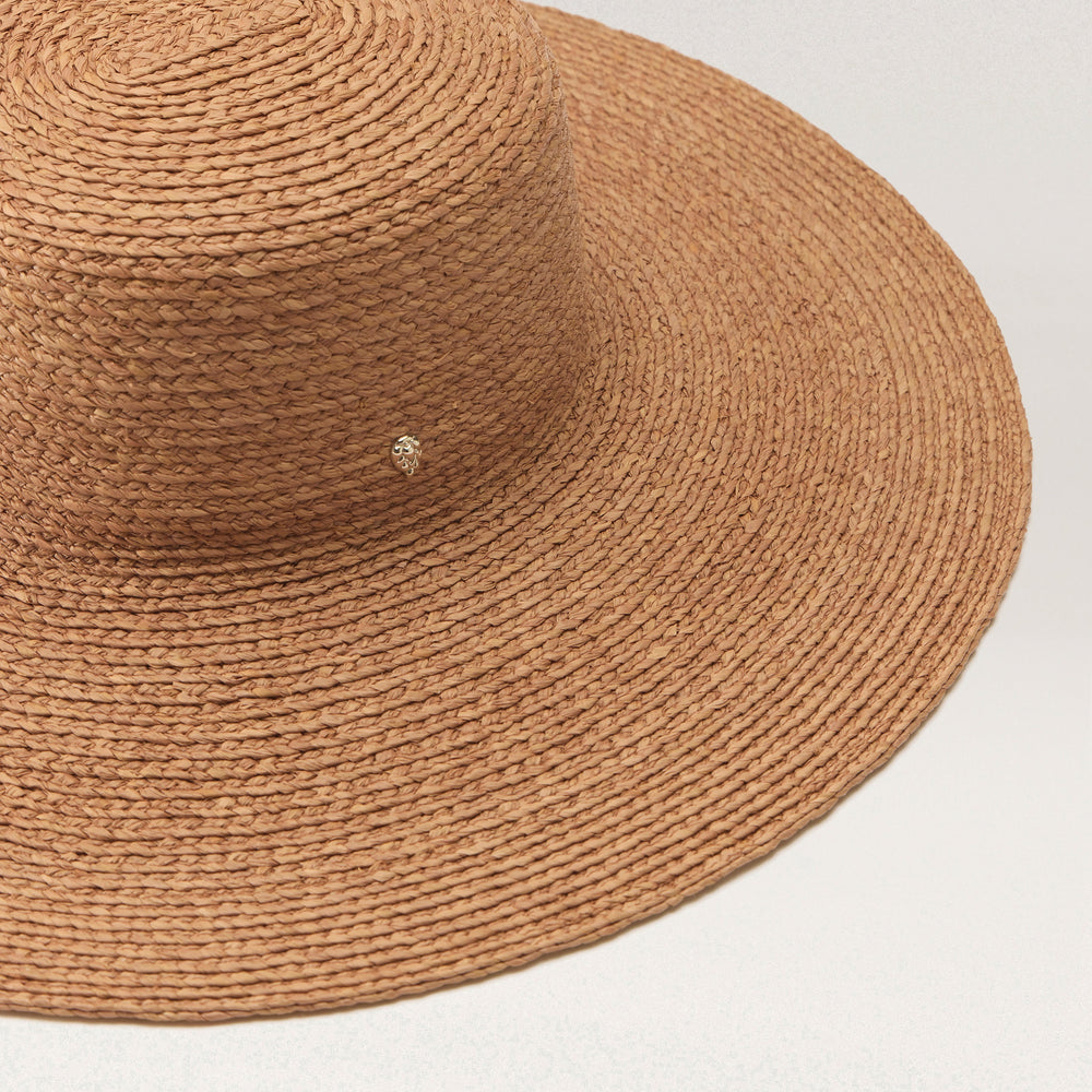 Buy Nathalia Raffia Braid Hat - Nougat - Helen Kaminski