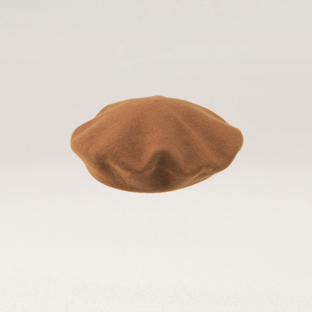 Buy Issy Rollable Wool Beret - Dark Camel - Helen Kaminski