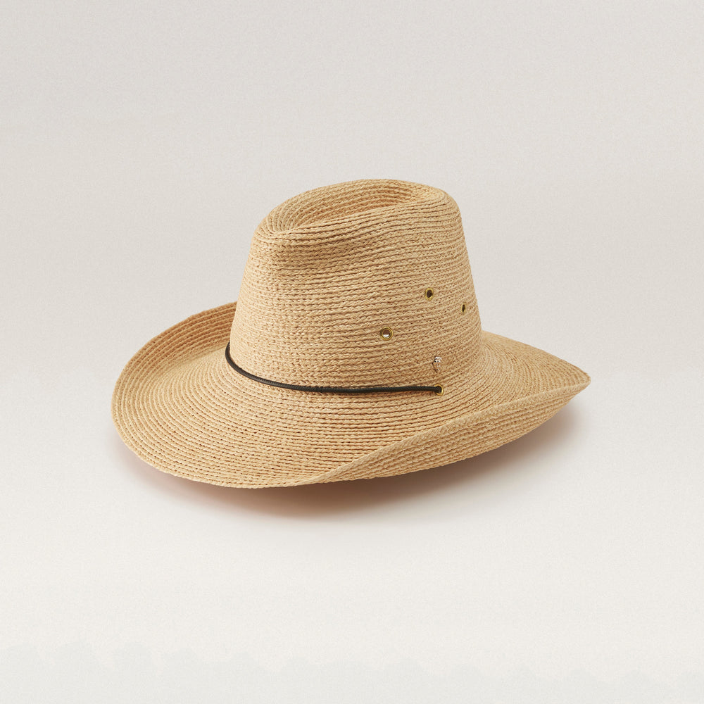 Shop the Madison Raffia Braid Fedora Hat in Natural | Helen Kaminski