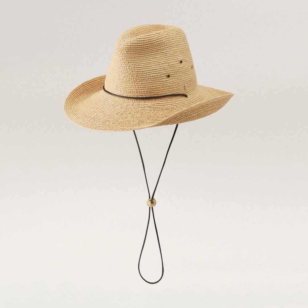 Shop the Madison Raffia Braid Fedora Hat in Natural | Helen Kaminski