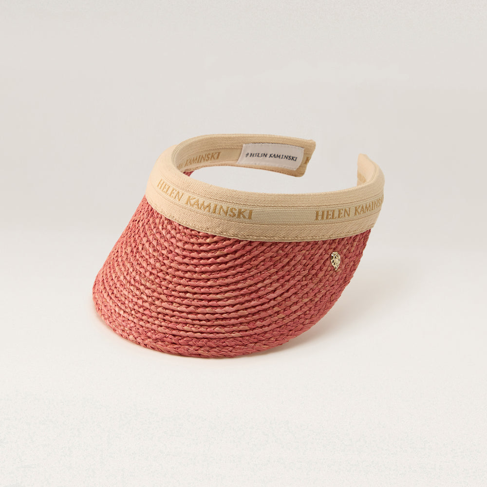 Bianca 8 Logo Visor Pomelo/Natural - Helen Kaminski US display picture 2