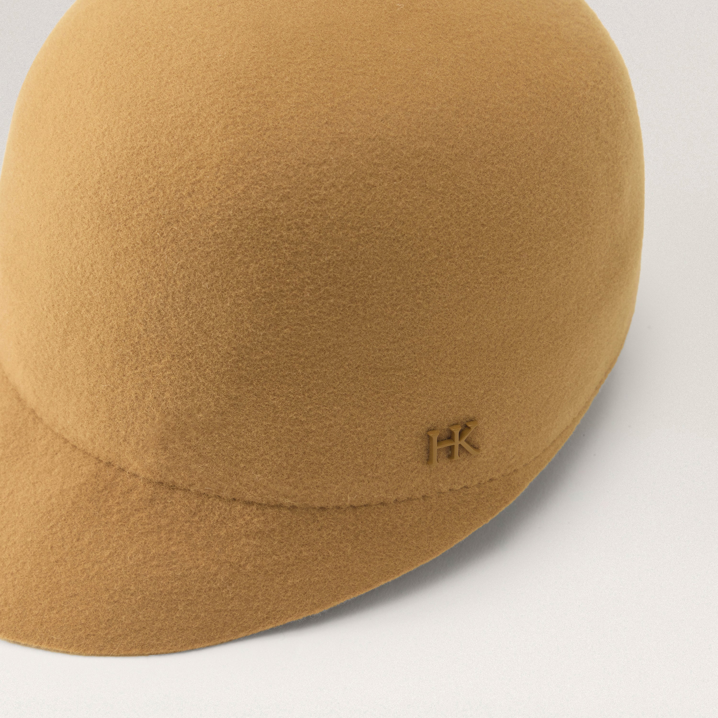 Helen Kaminski One Size Pure Wool Felt Hunter Cap Hat Maroon Red Earthy Outdoor Buy Emerson Conscious Wool Cap - Camel - Helen Kaminski main image 3