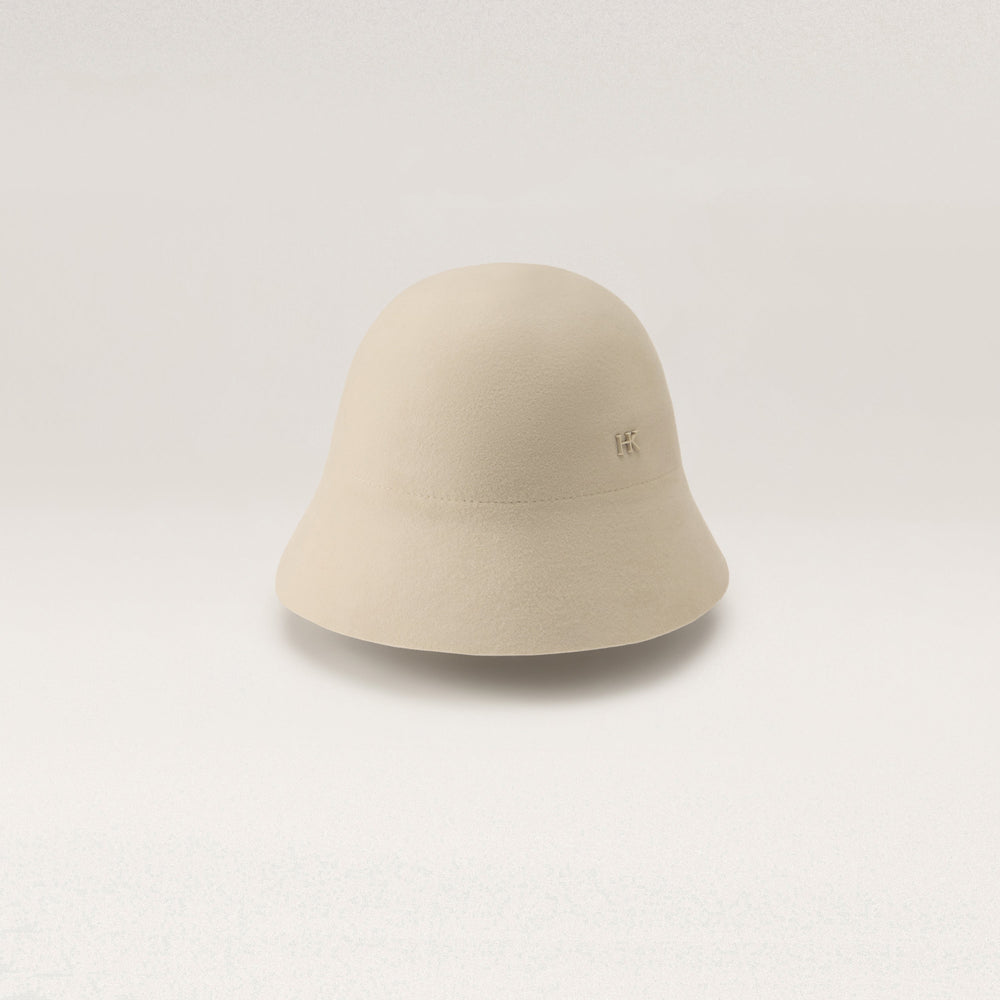Buy Nina Conscious Wool Cloche - Parchment - Helen Kaminski display picture 3