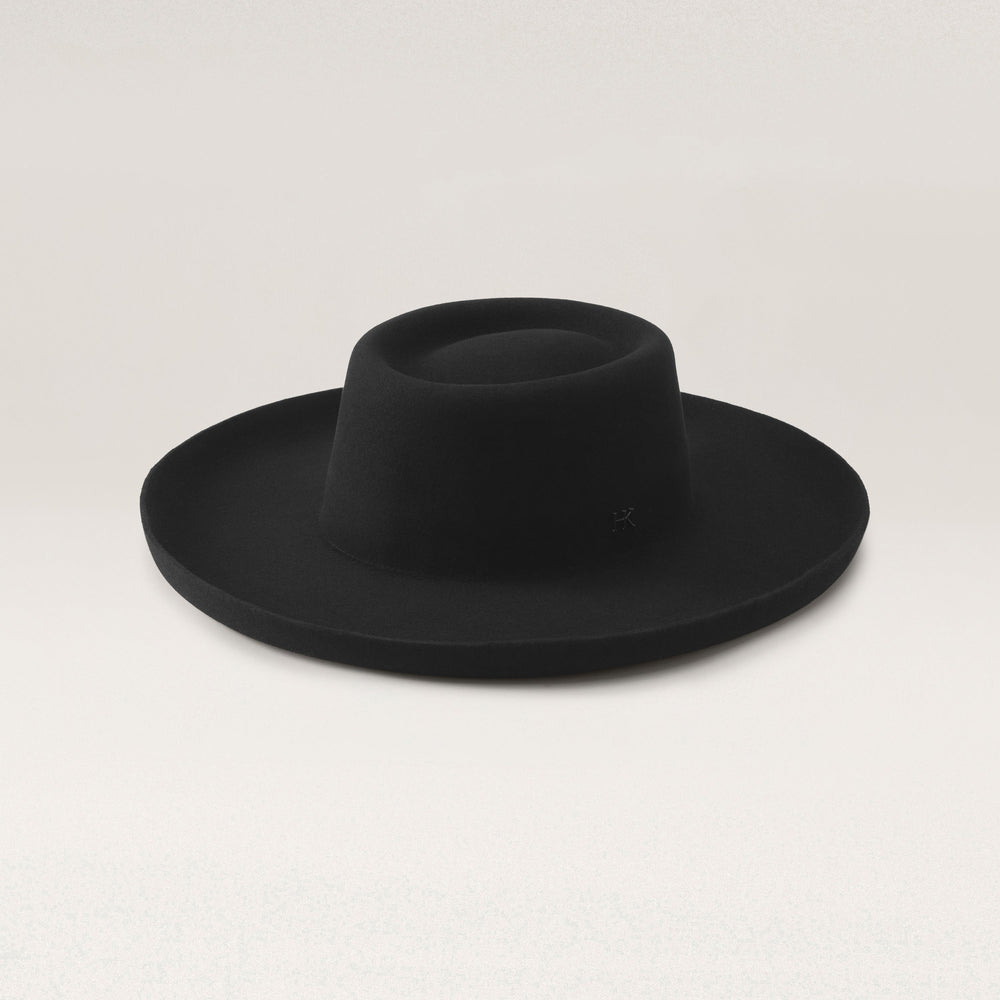 HELEN KAMINSKI ウールハット Buy Skylar Conscious Wool Boater - Black - Helen Kaminski