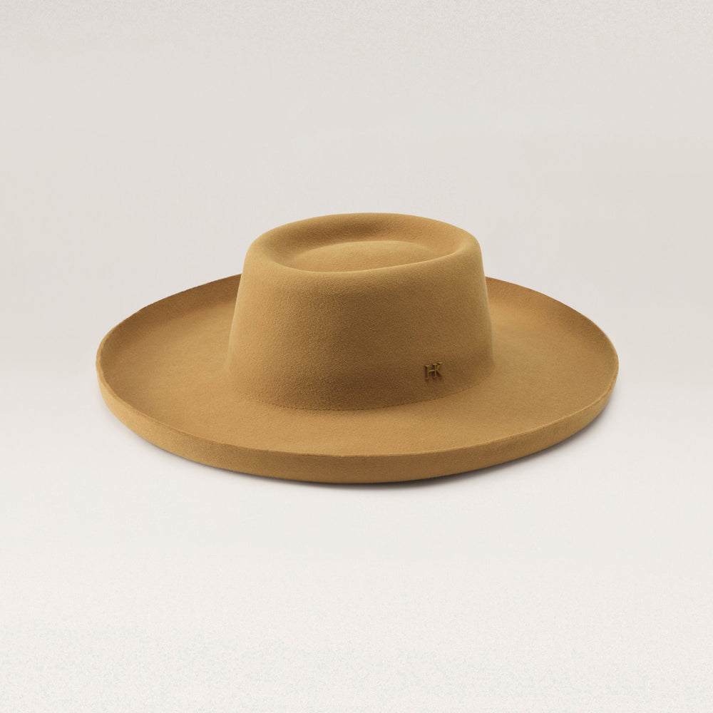 Buy Skylar Conscious Wool Boater - Camel - Helen Kaminski